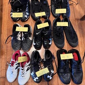 Assorted Black and White Athletic Shoes